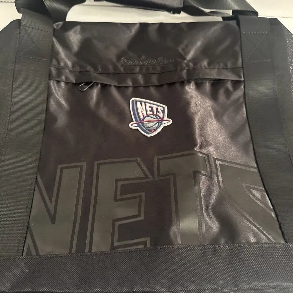 Mitchell & Ness NBA New Jersey Nets Satin Duffel Bag NWT